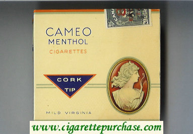 Cameo Menthol cigarettes Cork Tip Mild Virginia